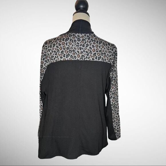 DG2 by Diane Gilman Knit Drape-Front Easy Jacket - 715-332 HSN Medium - Picture 6 of 10